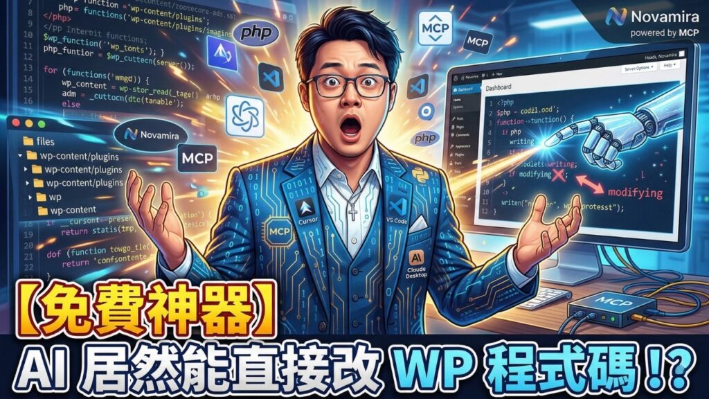 顛覆 WordPress 開發模式！免費開源外掛 Novamira 讓 AI 直接修改網站程式碼