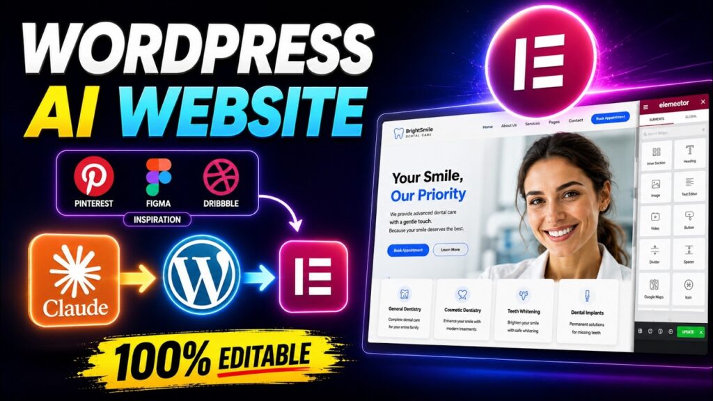 Claude AI Just Changed WordPress Web Design Forever | Claude To Elementor