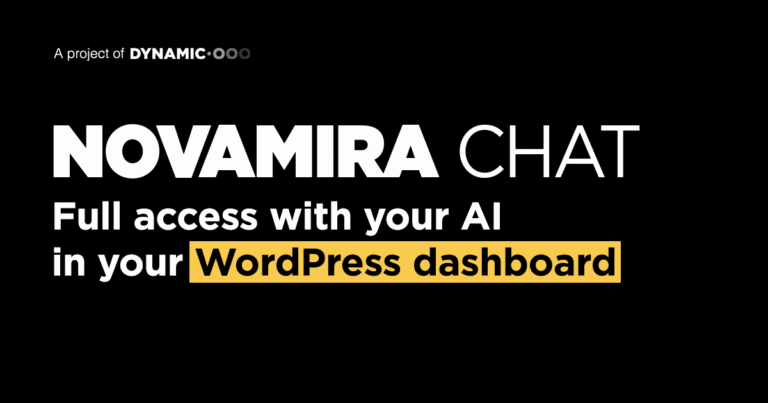 Novamira Chat: full access with your AI in your WordPress dashboard