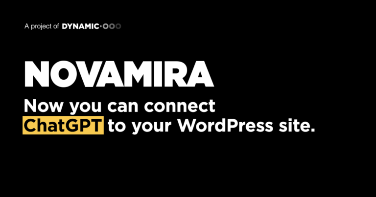 Novamira: now you can connect ChatGPT to your WordPress site.