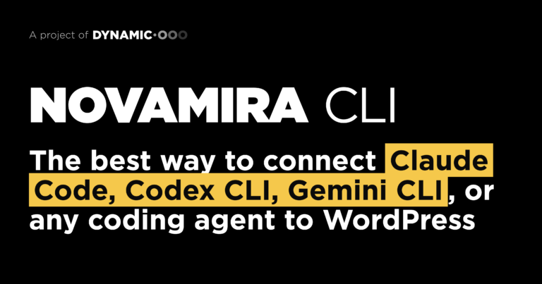 Novamira CLI: the best way to connect Claude Code, Codex CLI, Gemini CLI, or any coding agent to WordPress
