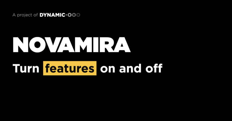 Novamira: turn features on and off